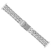 Ewatchparts 20MM WATCH BAND BRACELET FOR BREITLING PILOT COLT MATTE/SHINY STAINLESS STEEL
