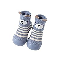 5 Toddler Tennis Shoes Infant Boys Girls Animal Cartoon Shoes Toddler Fleece WarmThe Floor Non Slip Prewalker Shoes Rubber Sole Baby Shoes Boy