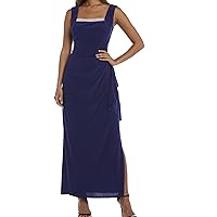 R&M Richards Womens 2PC Long Evening Dress Blue 14
