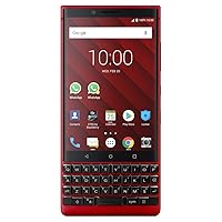 BlackBerry KEY2 Red Unlocked Android Smartphone (AT&T/T-Mobile) 4G LTE, 128GB