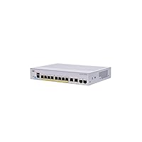 Cisco Business CBS250-8PP-E-2G Smart Switch, 8 Port GE, Partial PoE, Ext PS, 2x1G Combo, Limited Lifetime Protection (CBS250-8PP-E-2G-NA)