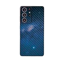 MightySkins Carbon Fiber Skin Compatible with Samsung Galaxy S21 Ultra - Night Sky | Protective, Durable Textured Carbon Fiber Finish | Easy to Apply, Remove, and Change Styles | Made in The USA