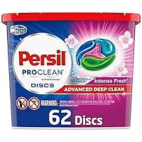 Persil Discs Laundry Detergent Pacs, Intense Fresh, High Efficiency (HE) Compatible, Laundry Soap, 62 Count
