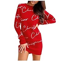 Ugly Christmas Sweater for Pregnant Women Round Neck Snowflake Graphic Knitted Pullover Relaxed Plus Size Fall Sweater