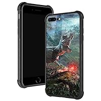 TnXee Case Compatible with iPhone SE 2022,Jurassic Dinosaur SE 2022 Cases for Boys/Men,Fashoin Design Four Corners Shock Absorption Non-slip Soft TPU Frame Case Compatible with iPhone SE 2022 4.7 inch
