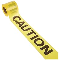 IRWIN Tools STRAIT-LINE 66200 Barrier Tape Roll, CAUTION, 3-inch by 300-foot (66200)