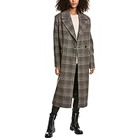 Alexis Check Wool-Blend Coat