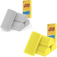 Cleaning Duster Sponge(Grey)+Cleaning Duster Sponge(Yellow)