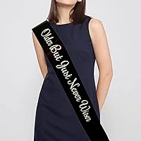 Older But Just Never Wiser Taylor Birthday Sash, Quarter Life, Mid-Life Crisis Birthday Decor, Older Hotter Not Wiser Fun Birthday Gifts for Women and Men