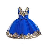 Flower Girl Tutu Tulle Yellow Dress Little Big Princess Wedding Bridesmaid Party Communion Formal Short Gown for Kids