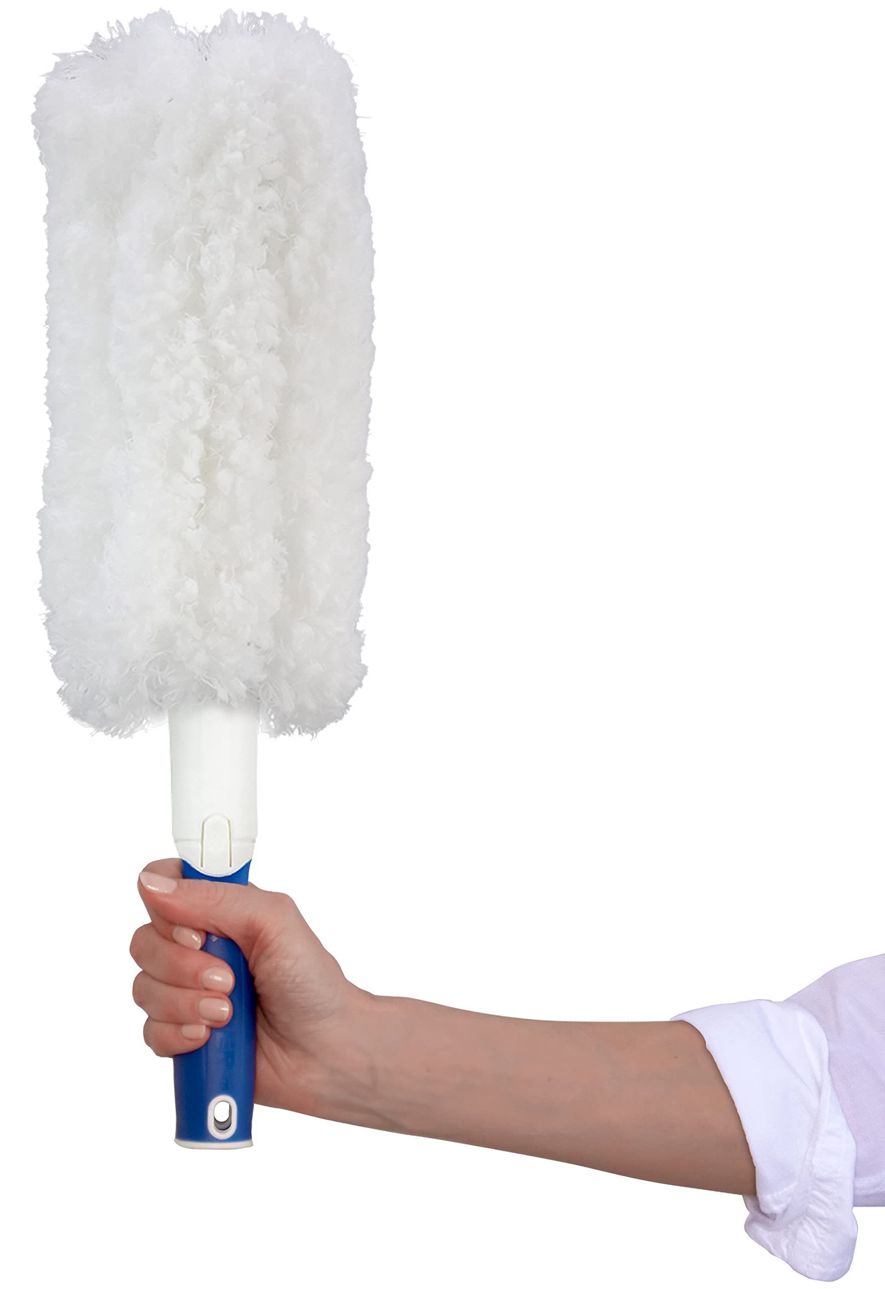 Unger Microfiber Wool Duster - Compatible with Poles, Pet Hair & Dust Cleaner, TVs, Molding, Electronics & Furniture