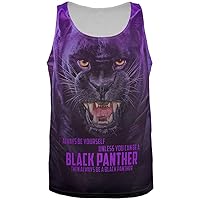 Always Be Yourself Unless Black Panther All Over Mens Tank Top