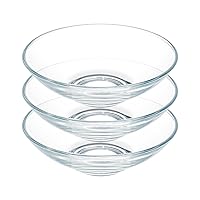 Small Clear Glass Bowls 6 Oz, Dipping Bowls, Dessert Bowls 5 Inch Set of 3