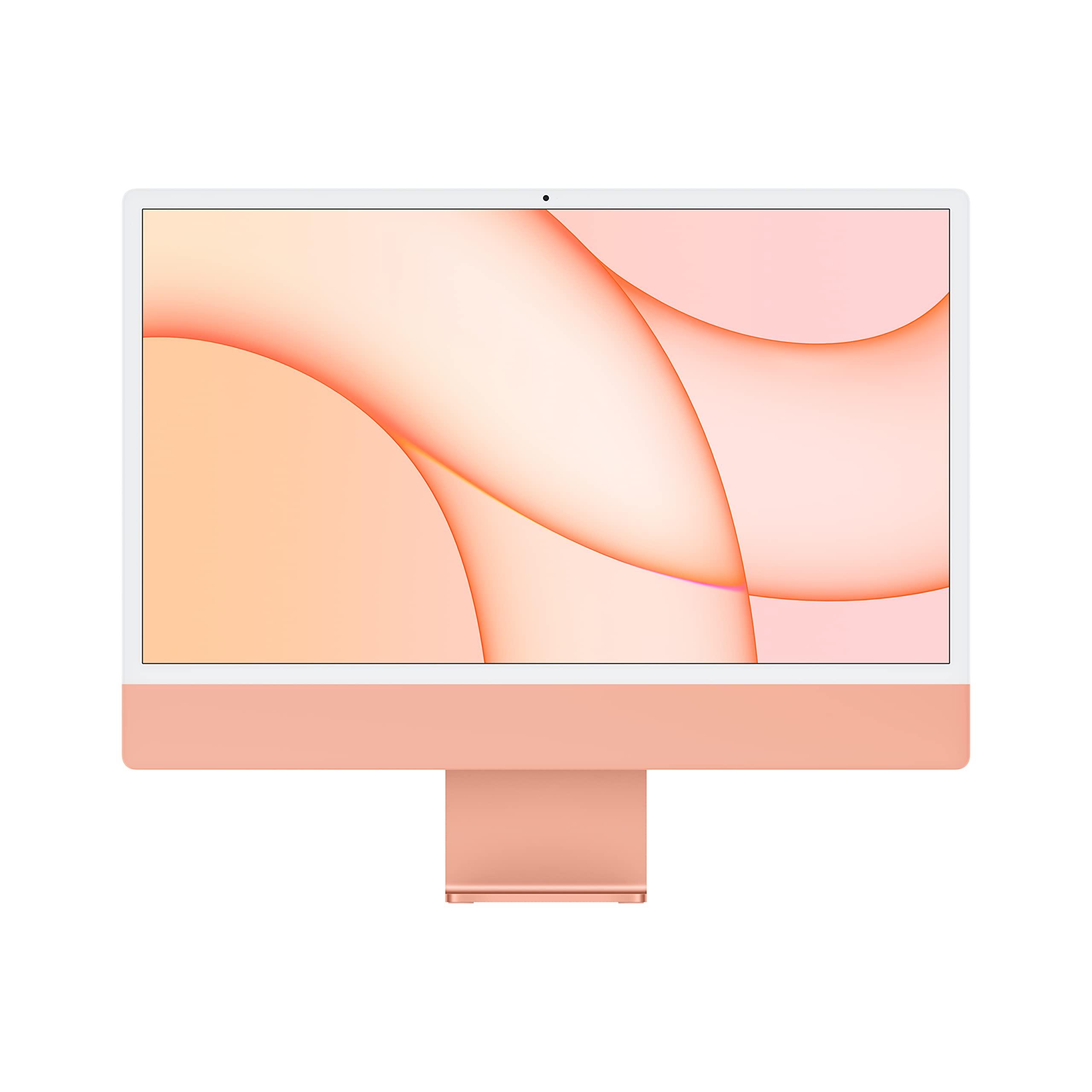 2021 Apple iMac with Apple M1 Chip (24 inch, 8GB RAM, 256GB) Orange (Renewed)