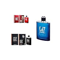 Cristiano Ronaldo CR7, Game On and Play It Cool Trio - Eau De Toilette Cologne Scent for Men - For the Outgoing, Energetic Man - From Original Men’s Fragrance Collection - 3 pc