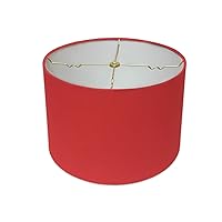 Shallow Drum Hardback Lamp Shade, HB-610-18RED, Red, 17 x 18 x 11.5