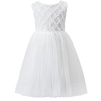Grils Princess Pageant Dresses for Wedding A-Line Straight Tulle Party Flower Girl Dress