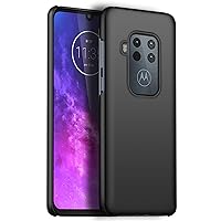 Compatible with Motorola One Zoom Case PC Hard Back Cover Phone Protective Shell Protection Non-Slip Scratchproof Protective case Cover for Moto One Zoom Scrub Hard Shell (Black)