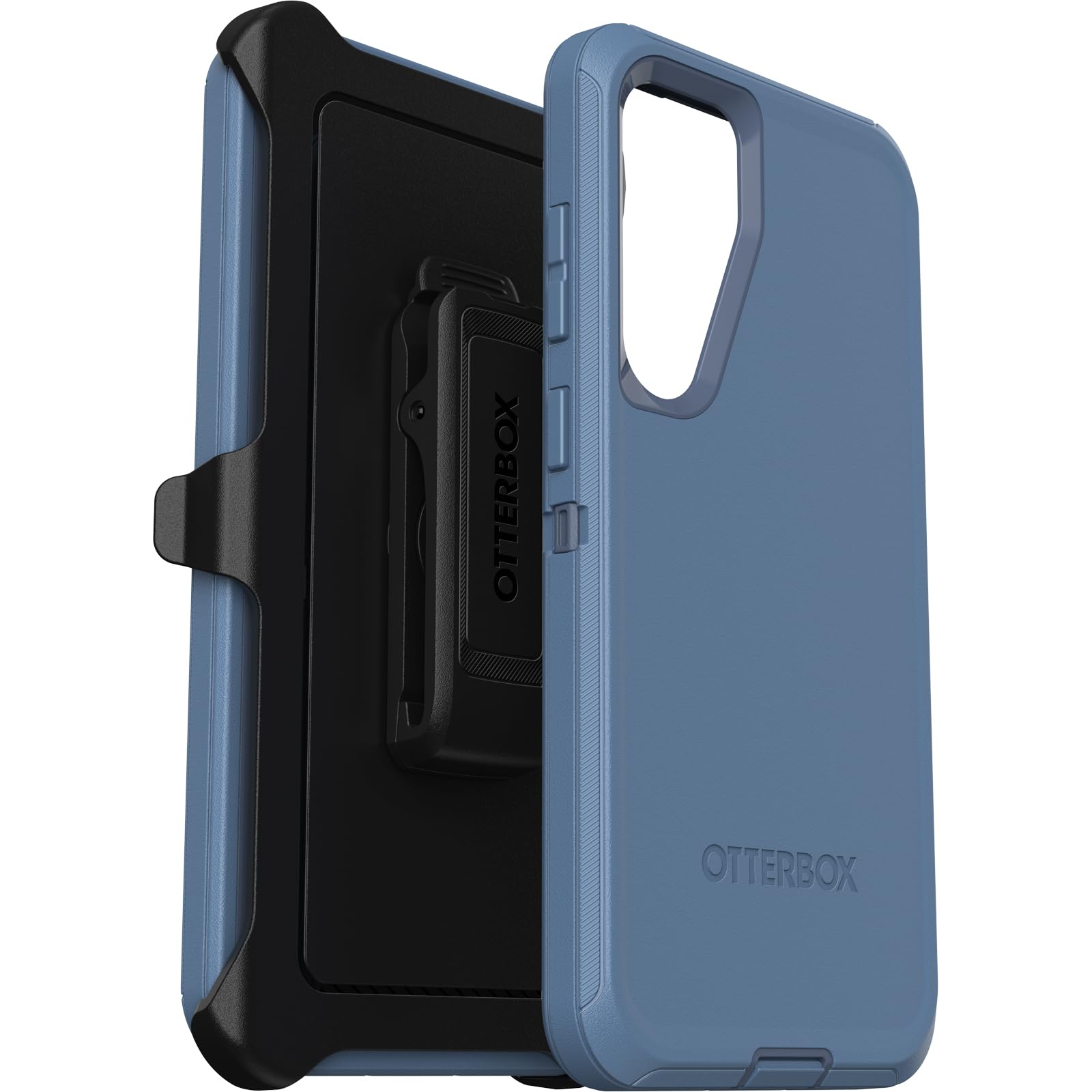 OtterBox Samsung Galaxy S24+ Defender Series Case - Baby Blue Jeans, Rugged & Durable, with Port Protection, Includes Holster Clip Kickstand