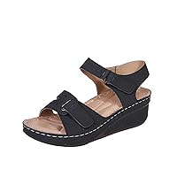 Slipsole Sandals for Women Platform, Hollow Out Comfy Platform Sandal Shoes Summer Beach Travel Shoes Sandal Ladies