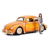 JADA Toys Transformers Bumblebee Volkswagen Beetle Die-cast Car, 1:24 Scale Vehicle & 2.75