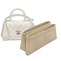 Bag Organizer liner For chanel coco handle small bag organizer2020beige-S