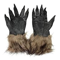 Wolf Claws Gloves Plush Hand Animal Paws Halloween Festival Cosplay Party Costume 1Pair gloves