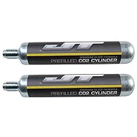 JT 90g CO2 Cartidges (88g Crosman AirSource cylinders Compatible) (2 Cartridges)