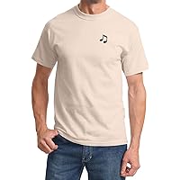 Music Note Patch Pocket Print T-Shirt