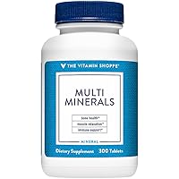 The Vitamin Shoppe Multi Minerals with Boron & Vitamin D, Formulated with Trace Minerals, Supports Healthy Bones (300 Tablets)