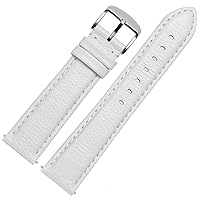 Genuine Leather watchband for Watch Ticwatch 2 Watch Straps 20mm Quick Release pins (Color : Brown White, Size : 22mm)