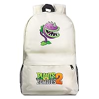 Plants vs. Zombies Game Cosplay Backpack Casual Daypack Travel Hiking Bag Day Trip Carry on Bags Beige /1