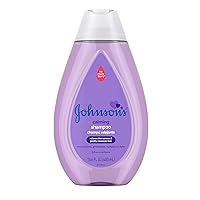Johnson's Calming Baby Shampoo with Soothing NaturalCalm Scent, Hypoallergenic & Tear-Free Baby Hair Shampoo, Free of Parabens, Phthalates, Sulfates & Dyes, 13.6 fl. oz
