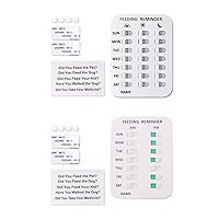 Dog Feeding Reminder Pet Feeding Chart Easy to Mount Sticker Medicine and to Feed Your Pet Feeding Reminder Magnet Medication Reminder Sign Pm 3 2