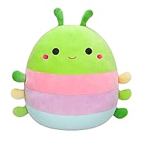 Squishmallows Original 14-Inch Rutabaga Caterpillar with Multicolored Stripes - Large Ultrasoft Official Jazwares Plush, SQK2865