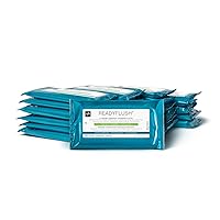 ReadyFlush Flushable Wipes, 576 Wipes (24 Wipes, 24 Packs), Scented, Biodegradable Flushable Incontinence Wet Wipes for Adults with Aloe, Hypoallergenic & pH-Balanced Personal Cleansing Cloths