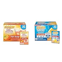 Emergen-C 1000mg Vitamin C Powder for Daily Immune Support Caffeine Free Vitamin C Supplements with Zinc and Manganese & Immune+ Triple Action Immune Support Powder