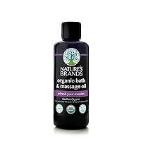 Herbal Choice Mari Organic Bath & Massage Oil, Refresh Your Muscles; 3.4floz