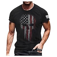 Tshirts for Mens,American Flag Shirts for Men Graphic Tees Casual Tshirt Fourth of July Shirt Vintage Tshirt Summer