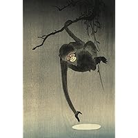Journal: Monkey with the Reflection of the Moon.: Notebook: 150-page, 6