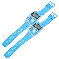 2pcs Calculator for Square Electronic Watch Mens Watch Hombre Digital Watch Table for Computer Watch