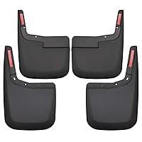 Husky Liners - Front & Rear Mud Guards | 2015 - 2020 Ford F-150 No Fender Flares, Front & Rear Set - Black, 4 Pc | 58446