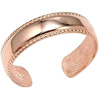 ROSE GOLD BOLD TOE RING - Gold Purity:: 14K