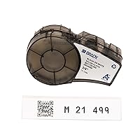 Authentic (M21-750-499) Multi-Purpose Nylon Label for General ID, Wire Marking, and Lab, Black on White- Designed for M210, M210-LAB, M211, BMP21-PLUS and BMP21-LAB Printers, .75