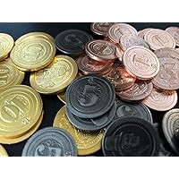 50 Metal Coin Board Game Upgrade Set (Industrial Coins)