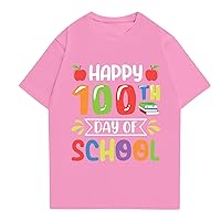 Women's T Shirts T Shirts Fashion Casual Days of School Printed Short Sleeve Round Neck Pullover Tops, S-3XL