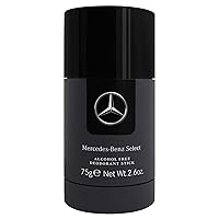 Mercedes-Benz Select - Notes Of Bergamot, Peppermint And Patchouli - Sensual Fragrance For Men - Glides On Smoothly - Alcohol Free - Keeps Skin Soft - All Day Protection - 2.5 Oz Deodorant Stick