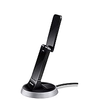TP-Link AC1900 USB 3.0 WiFi Adapter for PC(Archer T9UH)- Dual Band Wireless Network Dongle for Desktop with 2.4GHz/5GHz High Gain Antennas, Supports Windows 11/10/8.1/8/7, Mac OS 10.9 - 10.14