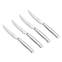 ARCOS 4 Piece Steak Knife Set 4 Inch. Pocket Knife Pack with Pearl Edge for Cutting and Fillet Meat. Monoblock Stainless Steel Blade and Handle. Series Mesa