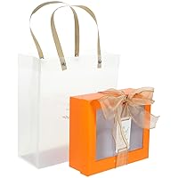 Unomor 1 Set Of Luxury Gift Box with Lid Ribbon Card Tote Bag Paper Box for Valentines Day Mothers Day Weddings Birthday